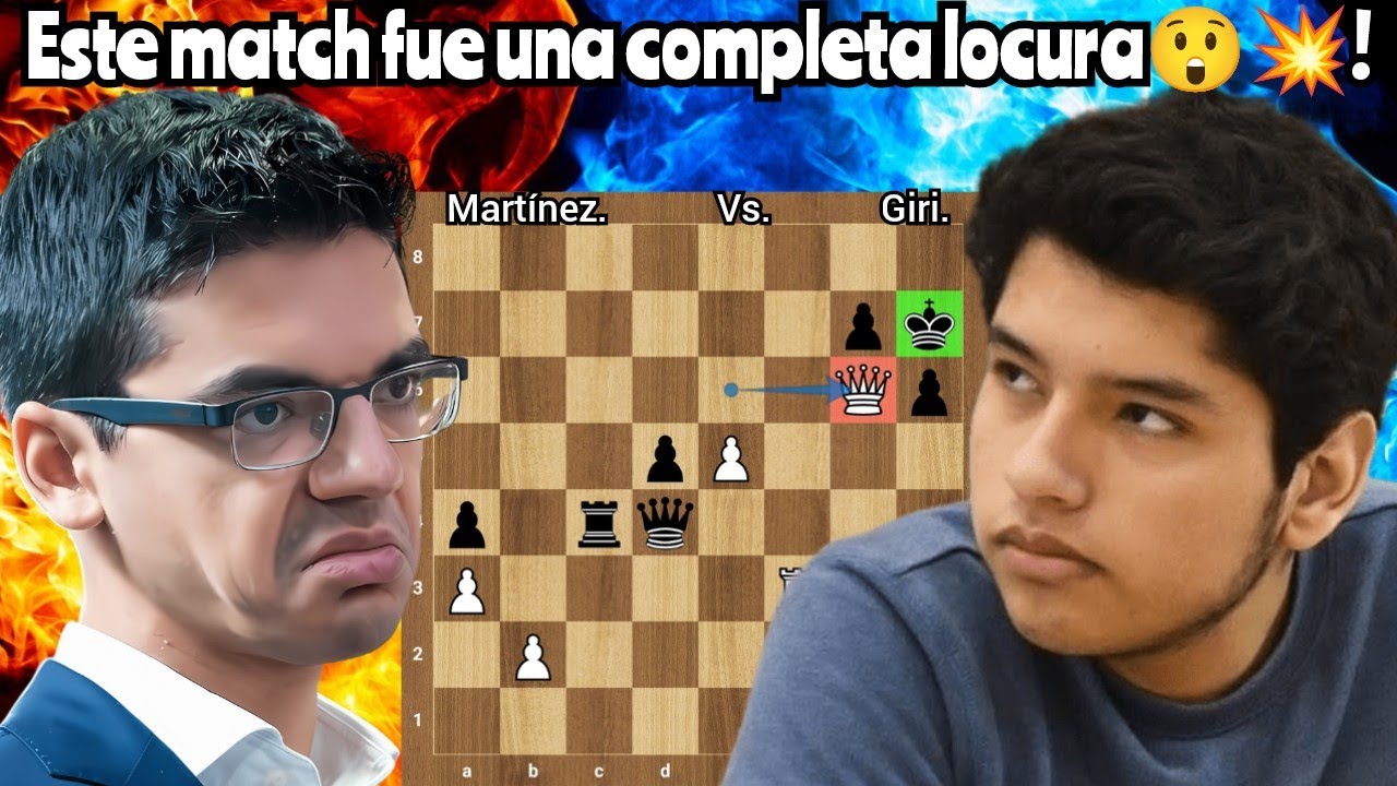 ESTE MATCH FUE UNA COMPLETA LOCURA😱💥! Martínez vs. Giri | (Bullet Chess Champinship 2023)