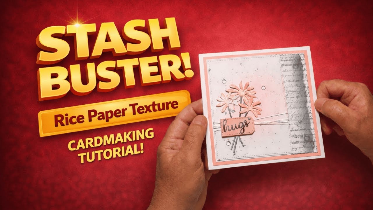 Rice Paper Card - Layer and Ink Technique