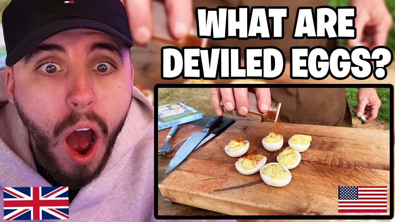 Brit SHOCKED at this American Dish! What are Deviled Eggs?