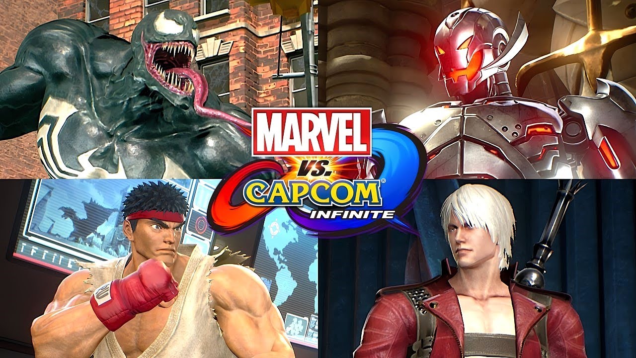 Marvel vs Capcom Infinite - All Character Intros (4K 60FPS)
