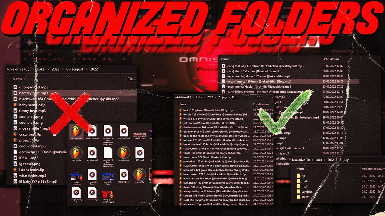 How to keep FOLDERS ORGANIZED AS A MUSIC PRODUCER + HOW TO LABEL BEATS THE CORRECT WAY