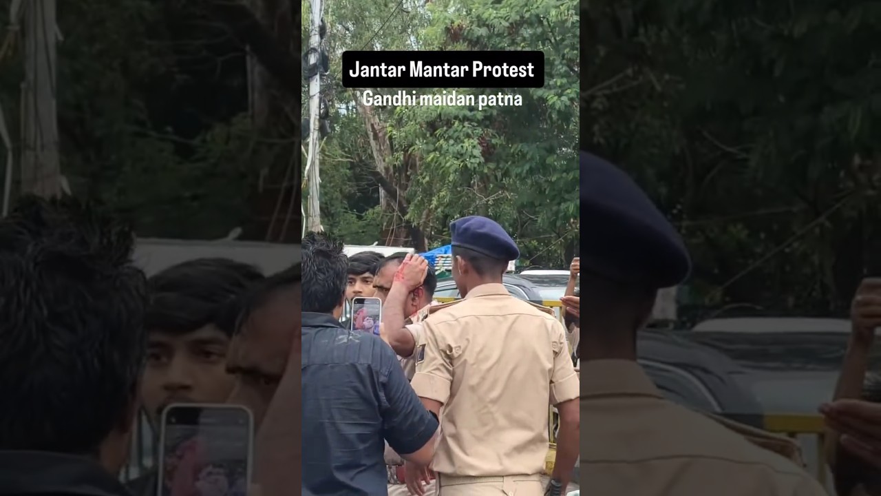 Jantar mantar protest in patna 🙏🙏#youtubeshorts #shorts #short #viral #patna #bihar