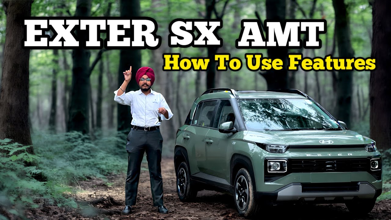 Exter sx amt 2025🔥how to use features after post delivery?!#hyundai #exter