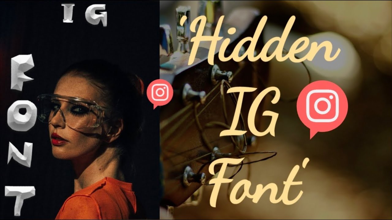 Instagram hidden fonts | instagram story ideas #instagram