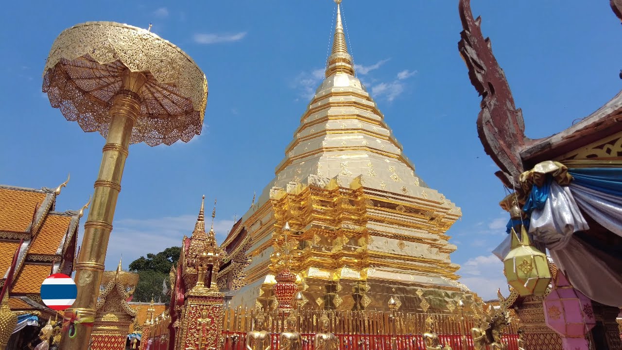 Chiang Mai 4K  🇹🇭 | Doi SuthepTemple  Chiang | Thailand