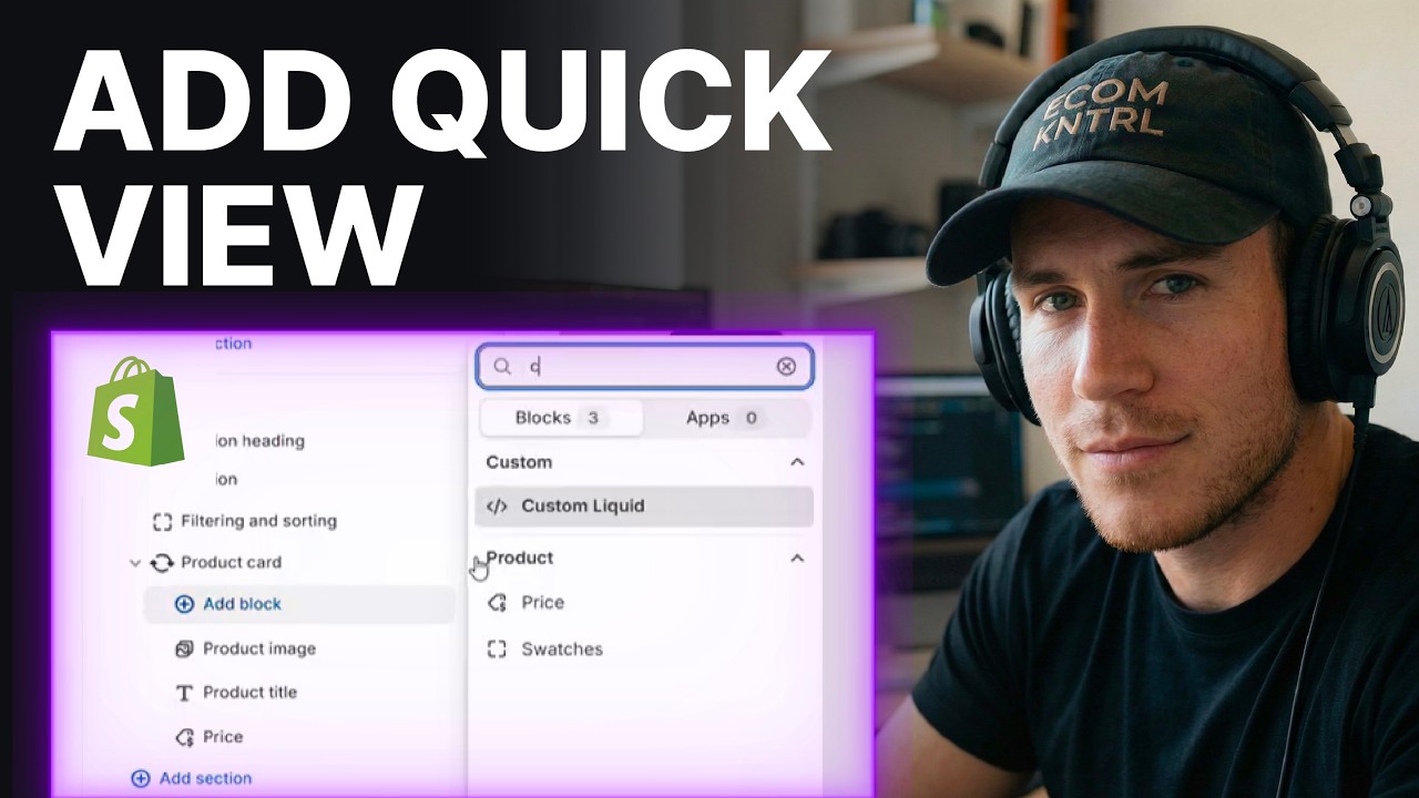 How to Add Quick View in Shopify (2026) | Theme Editor