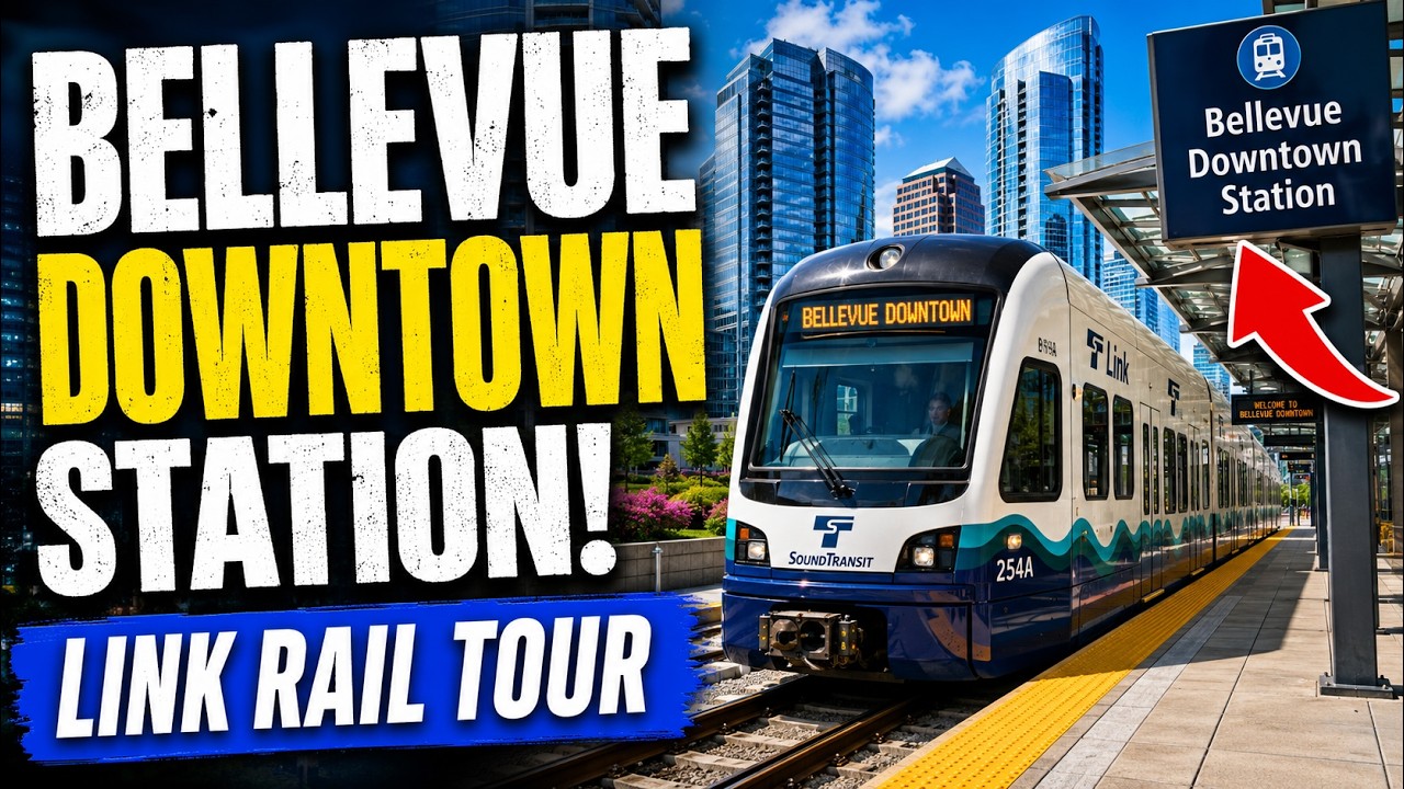Bellevue Downtown link rail station tour | Seattle sound transit | Washington | Life in USA