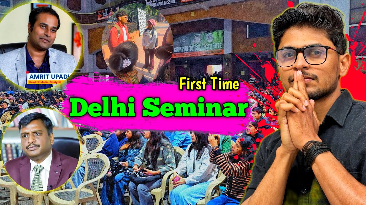 First Time in Seminar 😍 | UPSC Journey 📚 