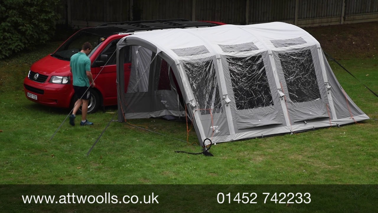Vango Rhone Awning Pitching & Packing Video (Real Time)