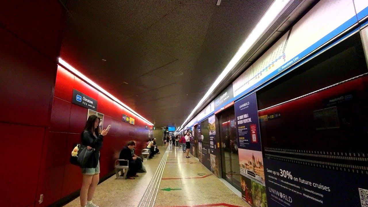 Chinatown MRT Station | Paid transfer link walk from NEL Platforms to DTL Platform C | January 2026