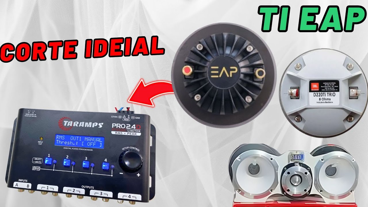 🔟MELHOR CORTE DE FREQUÊNCIA PARA Driver Ti P400 da EAP E D220 TI JBL