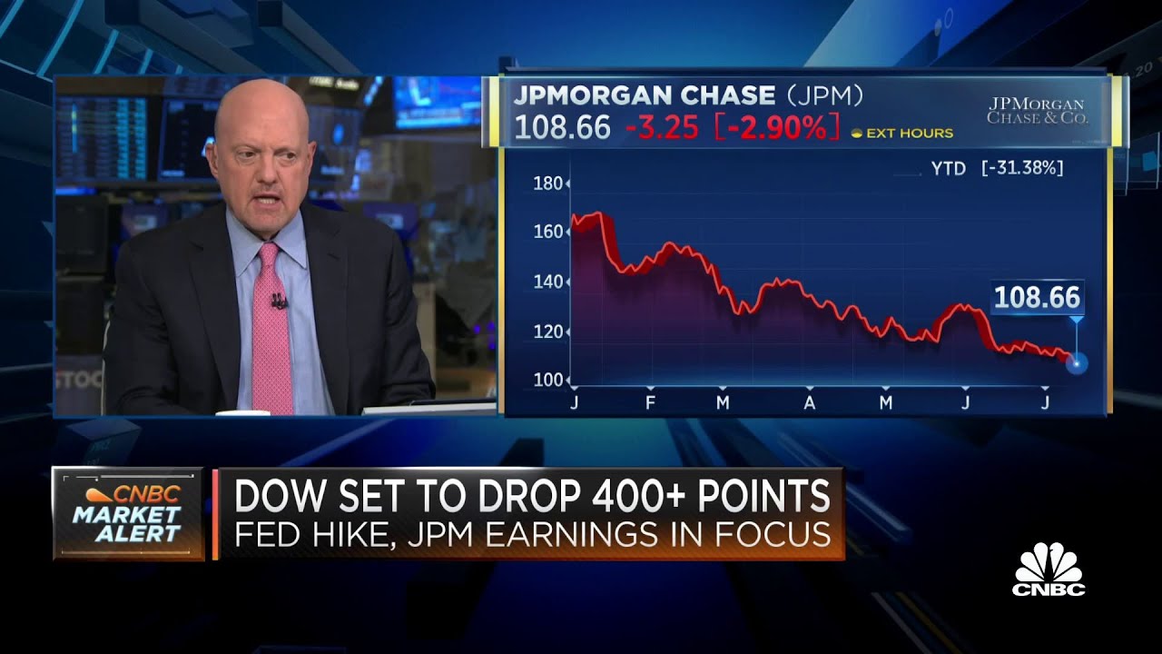 Jim Cramer and the &lsquo;Squawk on the Street&rsquo; team weigh in on JPMorgan and Morgan Stanley earnings miss