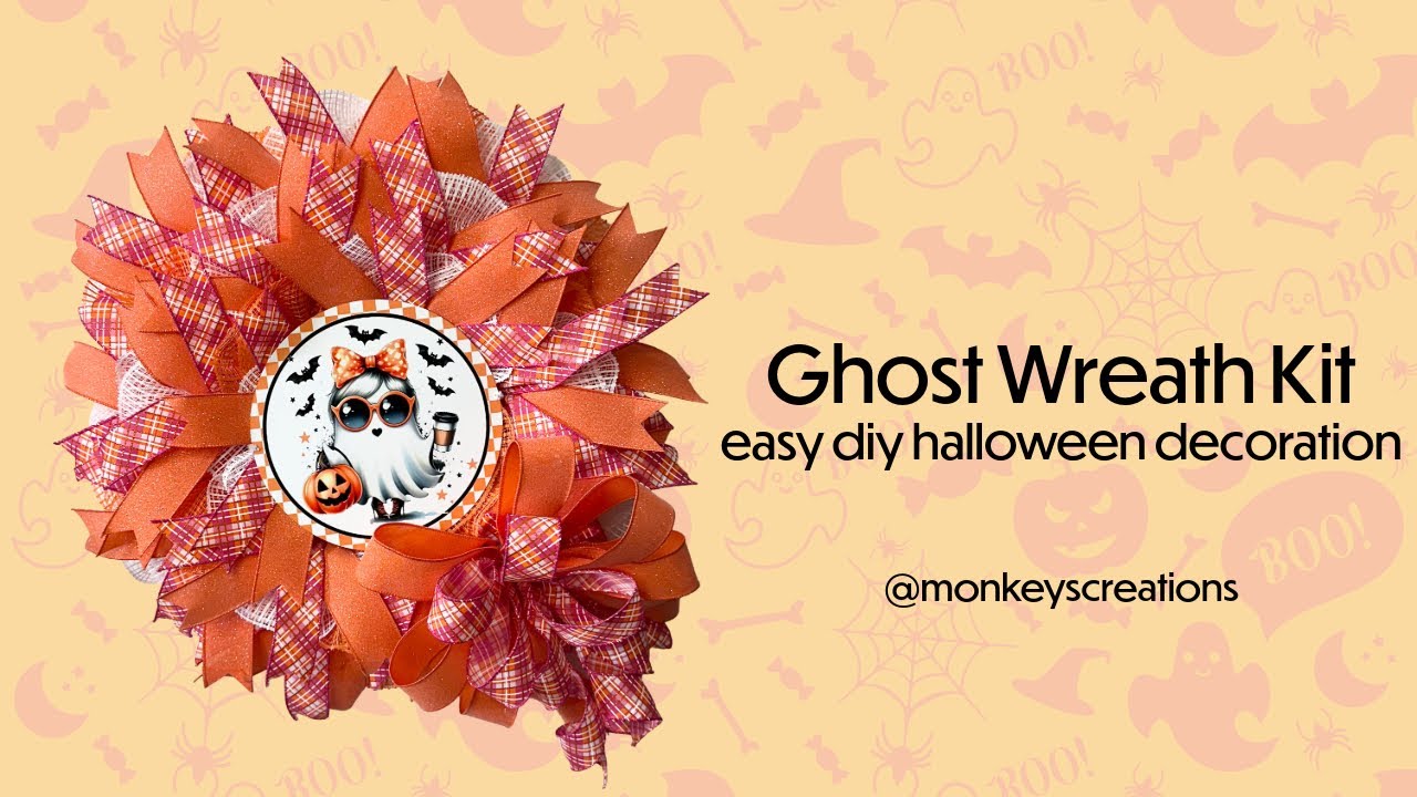 How to Make a Ghost Wreath: Tutorial #homedecor #howto #halloween