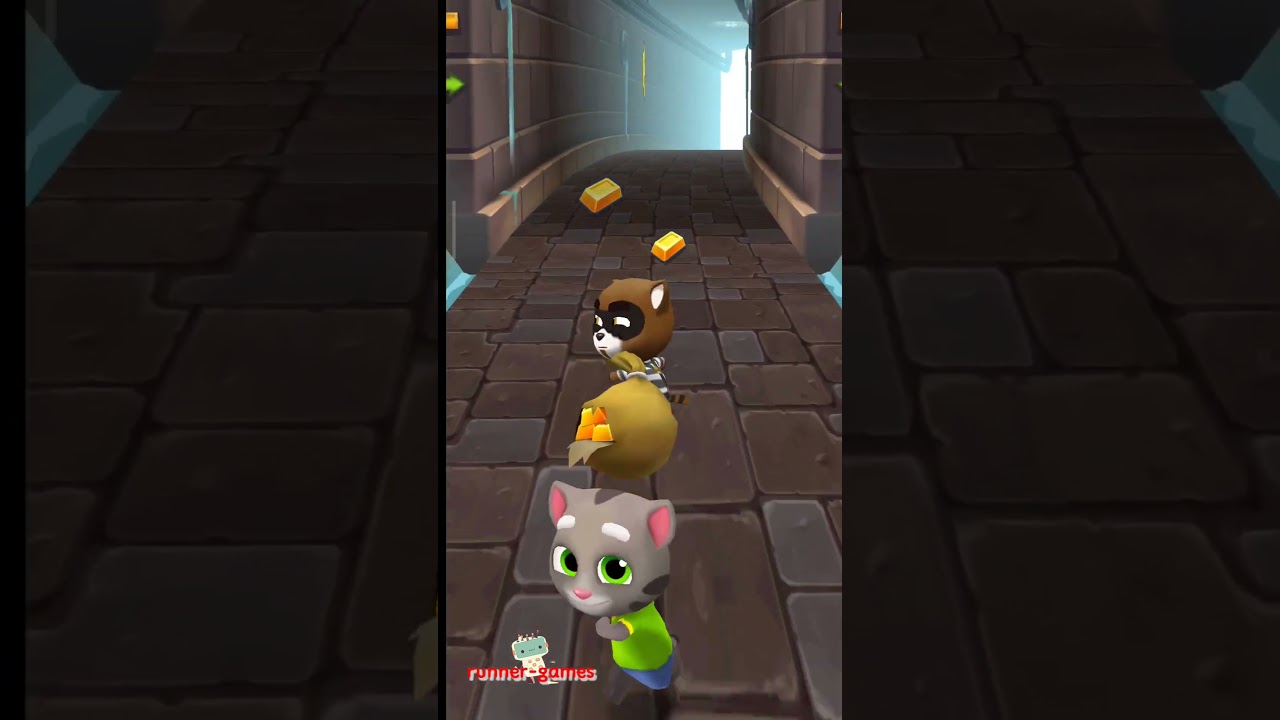 talking tom gold rush gameplay : perjalanan tom mengejar roy rakoon p5