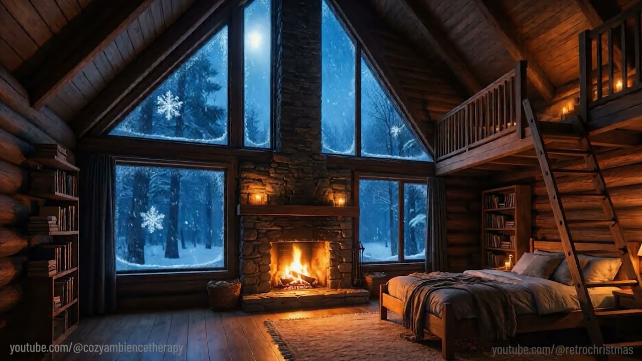Relax By The 🔥Warm Fire  On A Cold Winter Evening ❄️