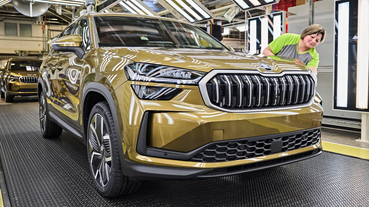 New Skoda KODIAQ 2024 PRODUCTION Line In Czech Republic