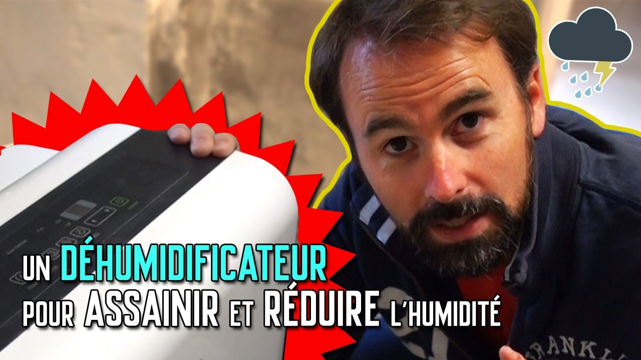 🌊 Un DÉSHUMIDIFICATEUR pour ASSAINIR et RÉDUIRE l'humidité d'un mur