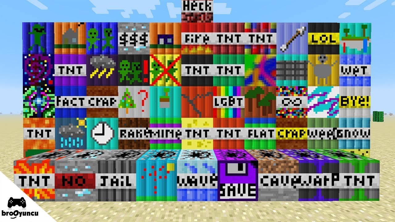 56 FARKLI SÜPER TNT MODU MİNECRAFT