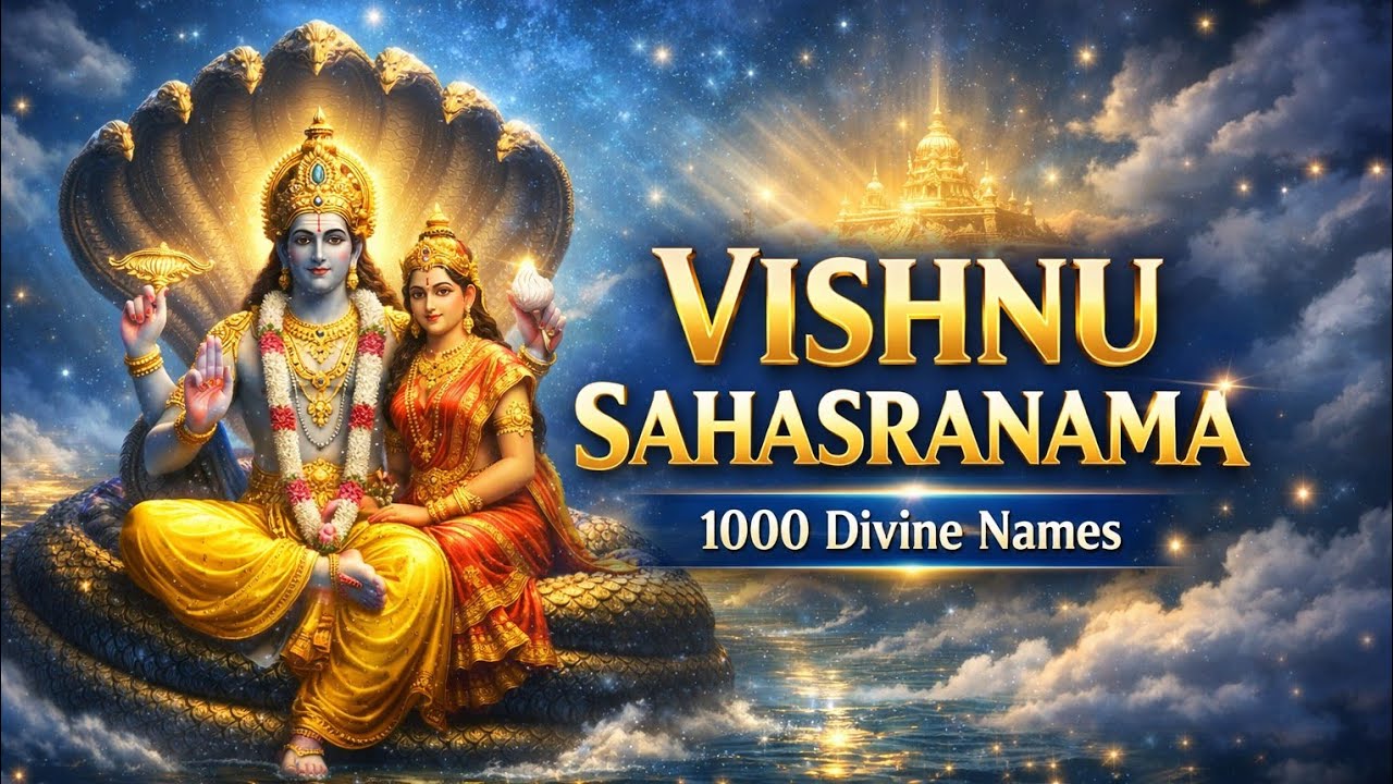 श्री विष्णु सहस्रनाम स्तोत्र | Vishnu Sahasranama with Lyrics & Meaning | Powerful Vishnu Mantra