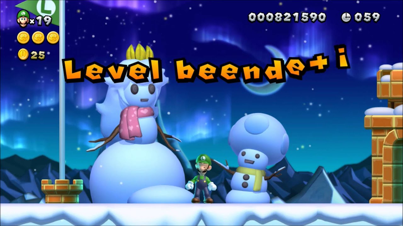 New Super Luigi U - Eiswürfeleisfälle - Alle Sternenmünzen