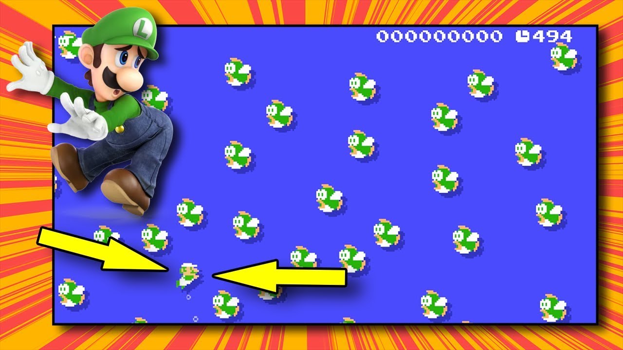 Another 100 Luigi Challenge | Super Mario Maker (Mod)
