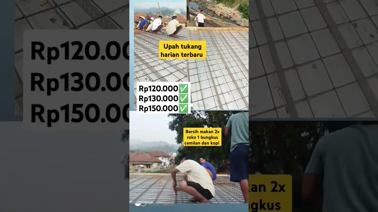 Upah tukang harian terbaru