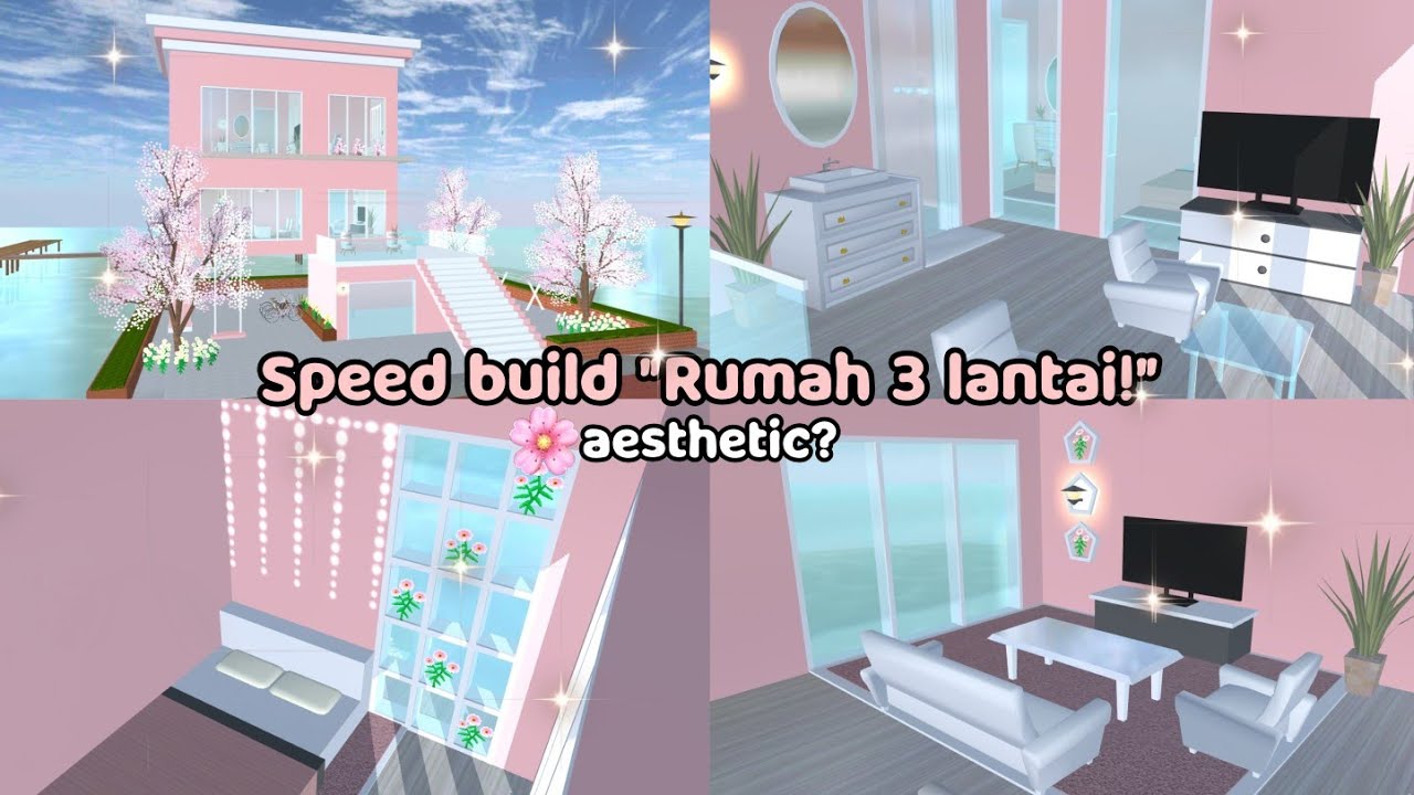 [𝐑𝐞𝐪𝐮𝐞𝐬𝐭'𝐚𝐧]🍁 Tutorial membuat rumah 3 Lantai+Id rumahnya!![sakura school simulator]