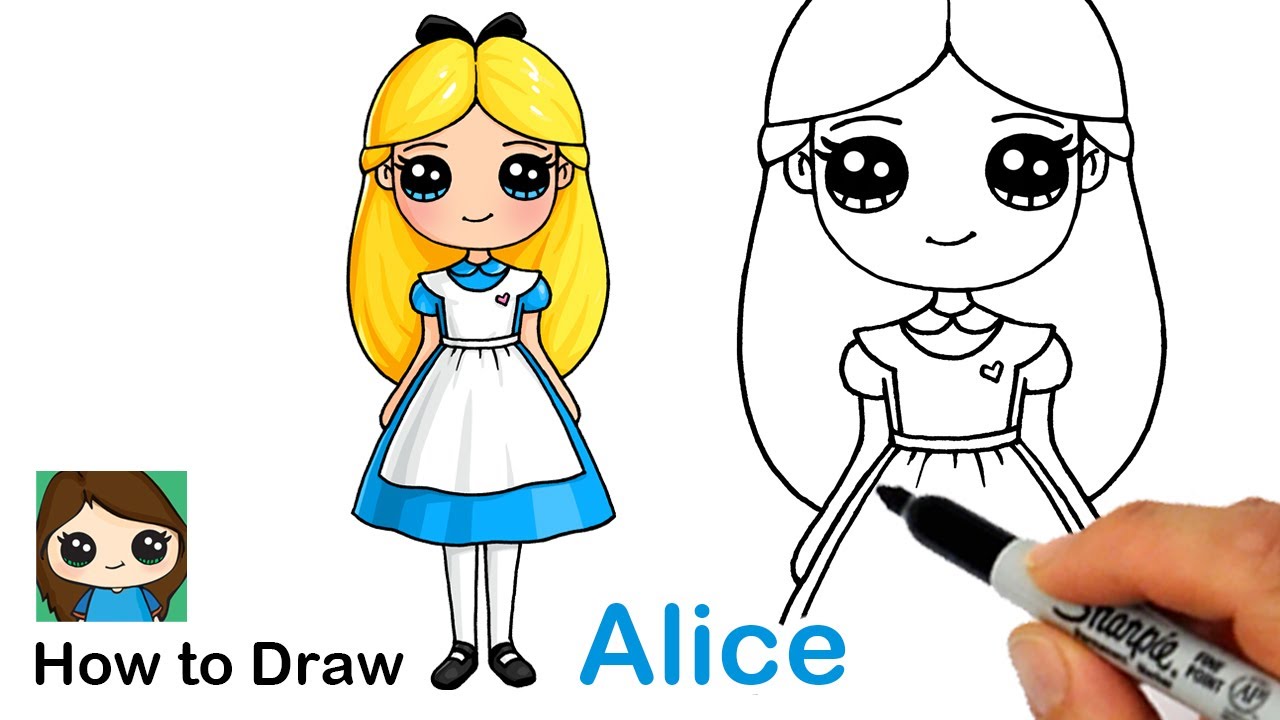 How to Draw Alice in Wonderland