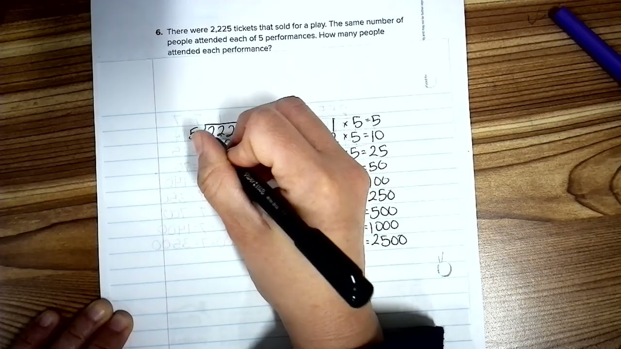 dividing 4-digit numbers in word problems
