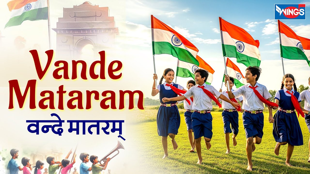 वंदे मातरम् | Vande Mataram | National Song Of India With Lyrics | Patriotic Song | Independens Day