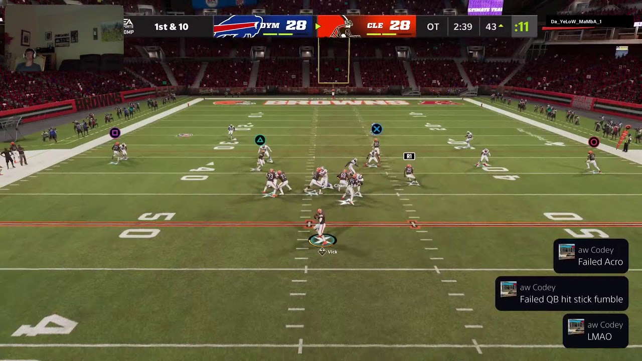 MUT 22 weekend league gameplay with 94 Reed, Bates gameplay (9-1)