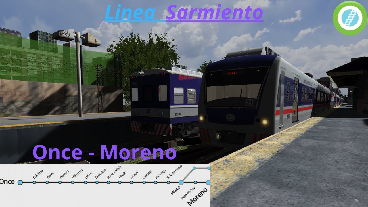 Open Rails Argentina - Linea Sarmiento Once - Moreno (Circa 2007-2011) EPOCA TBA