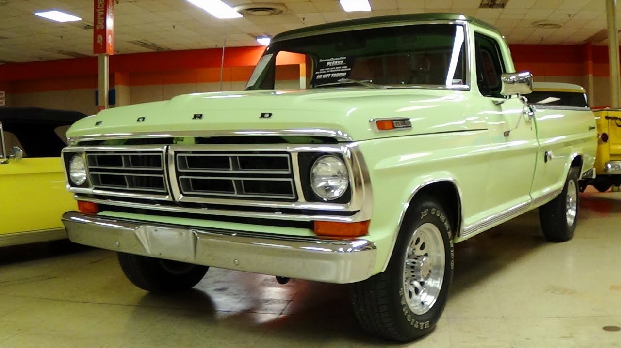 Потрясающий восстановленный классический пикап Ford F250 Sport Custom 360 V8 1972 года