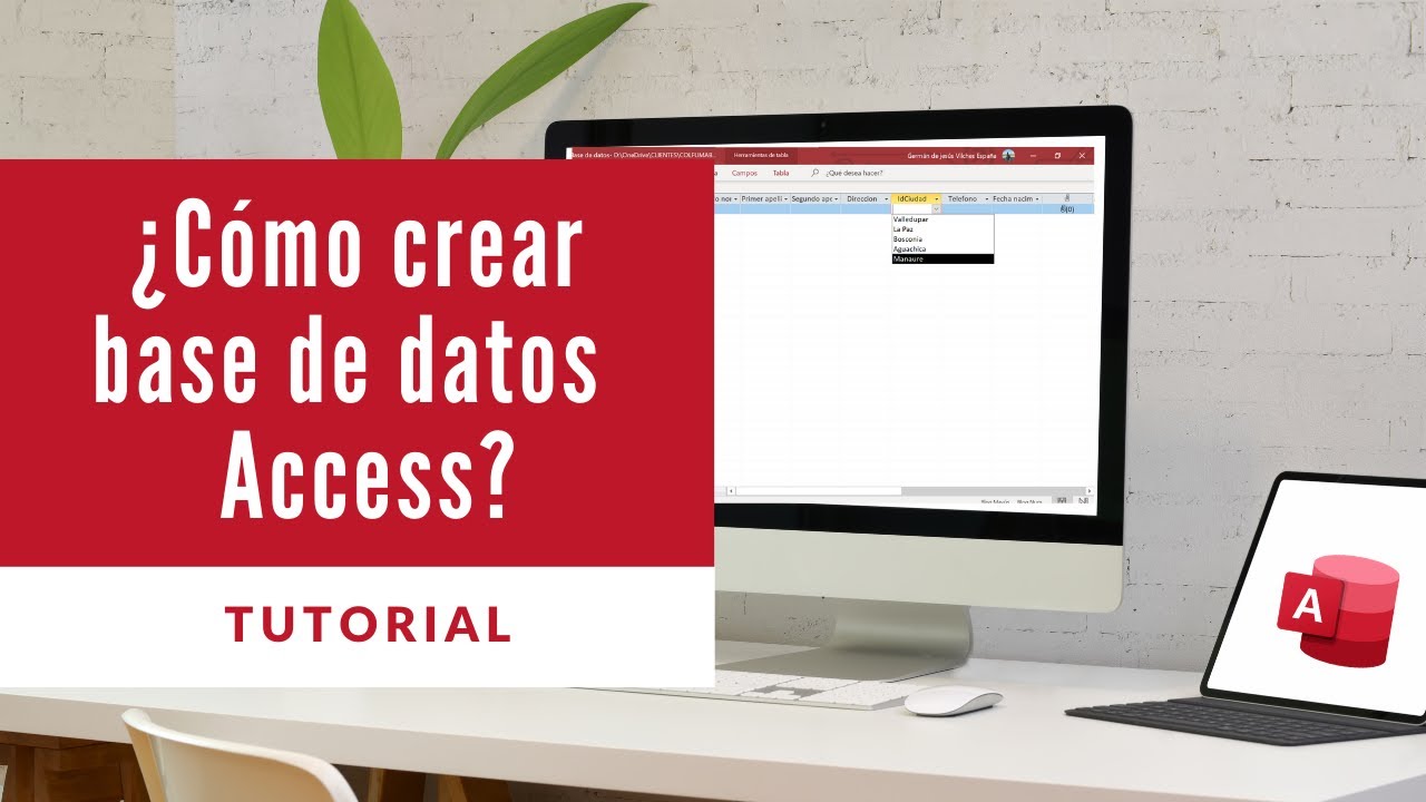 ¿Cómo crear base de datos access 2020?