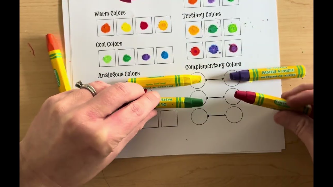 Color Theory Worksheet MS pastels