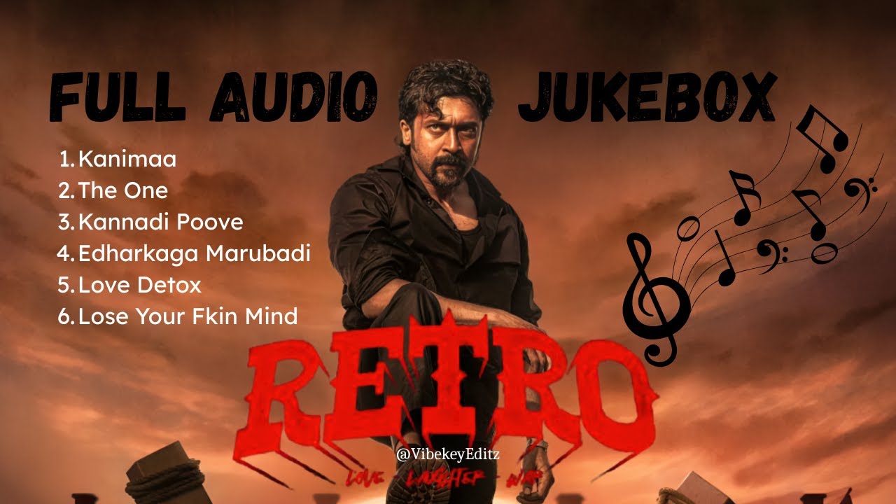 RETRO FULL AUDIO JUKEBOX  || Starring: Suriya & Pooja Hegde || @VibekeyEditz 🫠❣️
