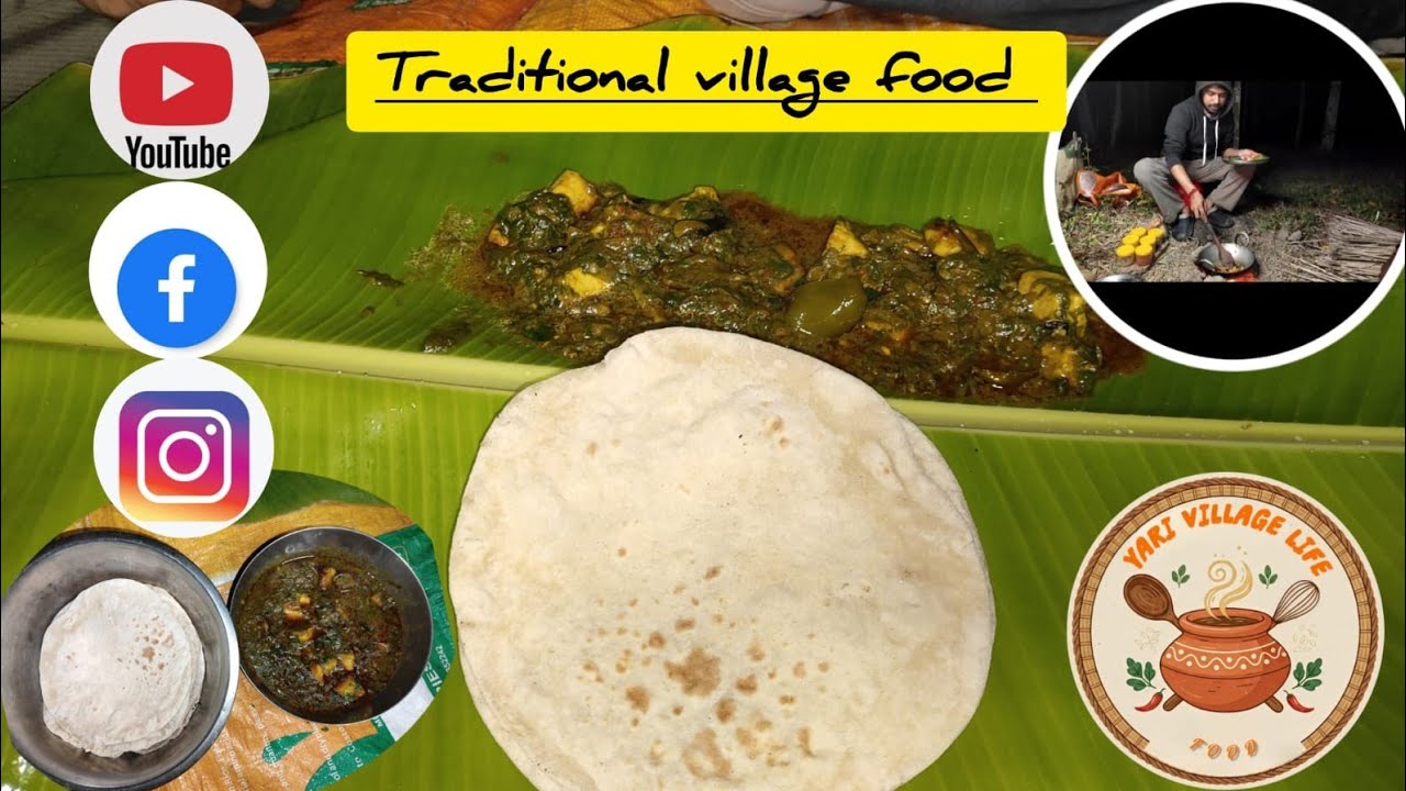 Palak paneer with roti