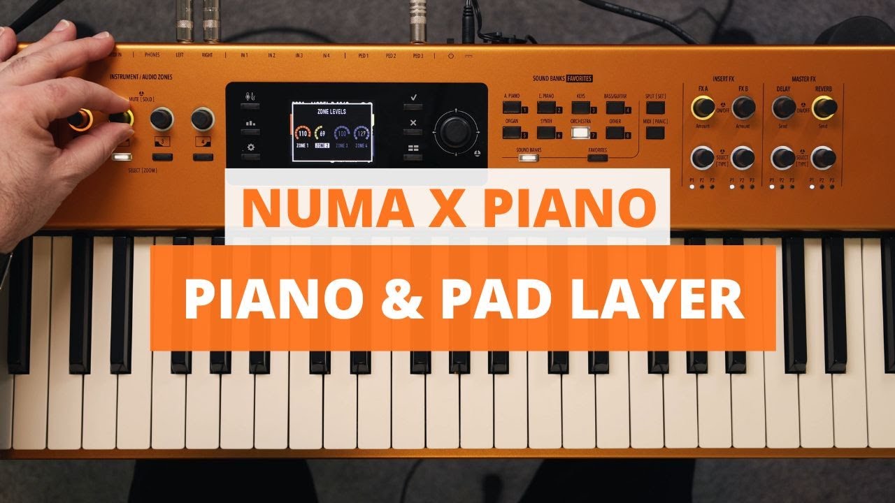 Studiologic Numa X Piano - Building a Piano and Synth Pad Layered Sound Tutorial