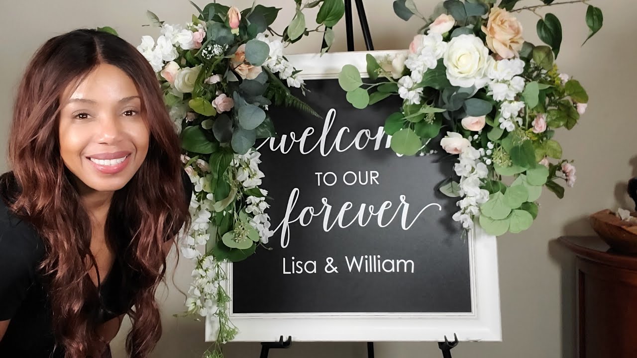 Wedding welcome sign tutorial