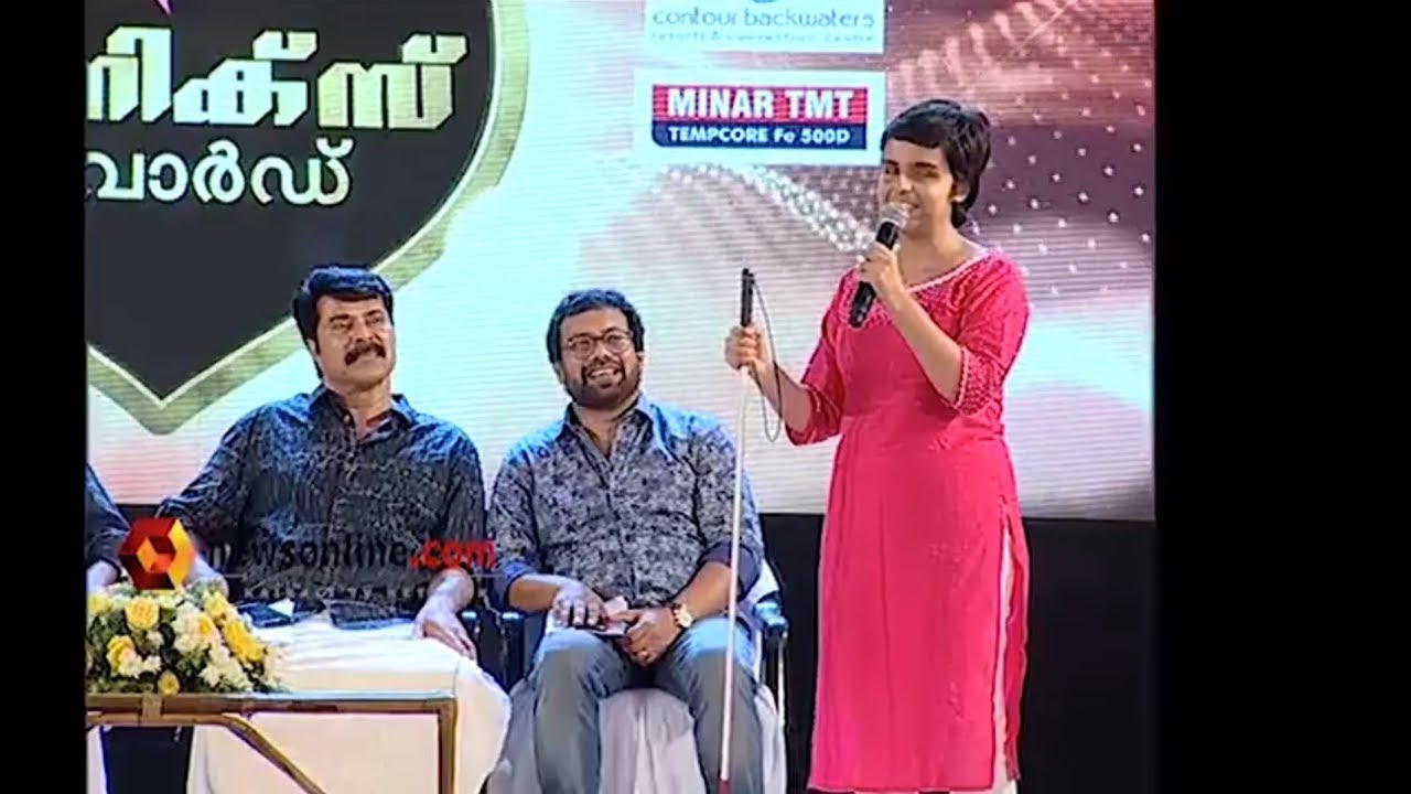 Tiffany Brar received Pheonix Award 2018 from Padmashri  Mammooty