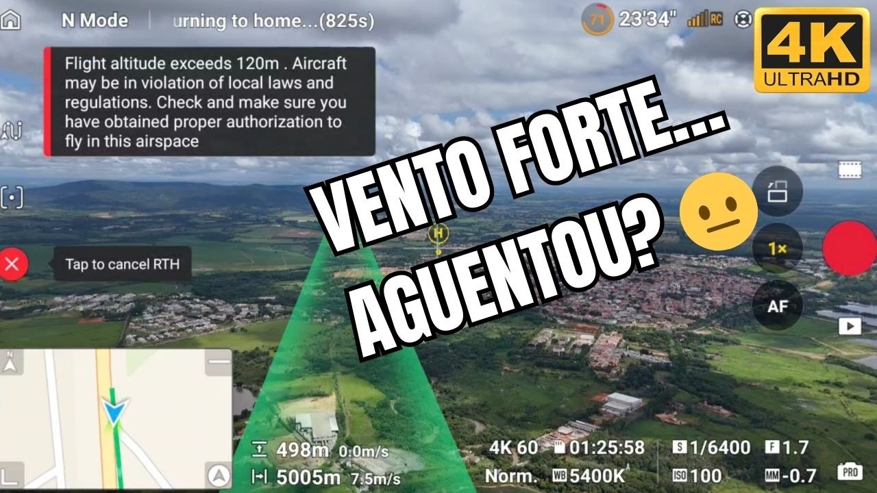 (4K) DRONE • Até Onde o DJI Mini 4 Pro Aguenta? Fui Testar...