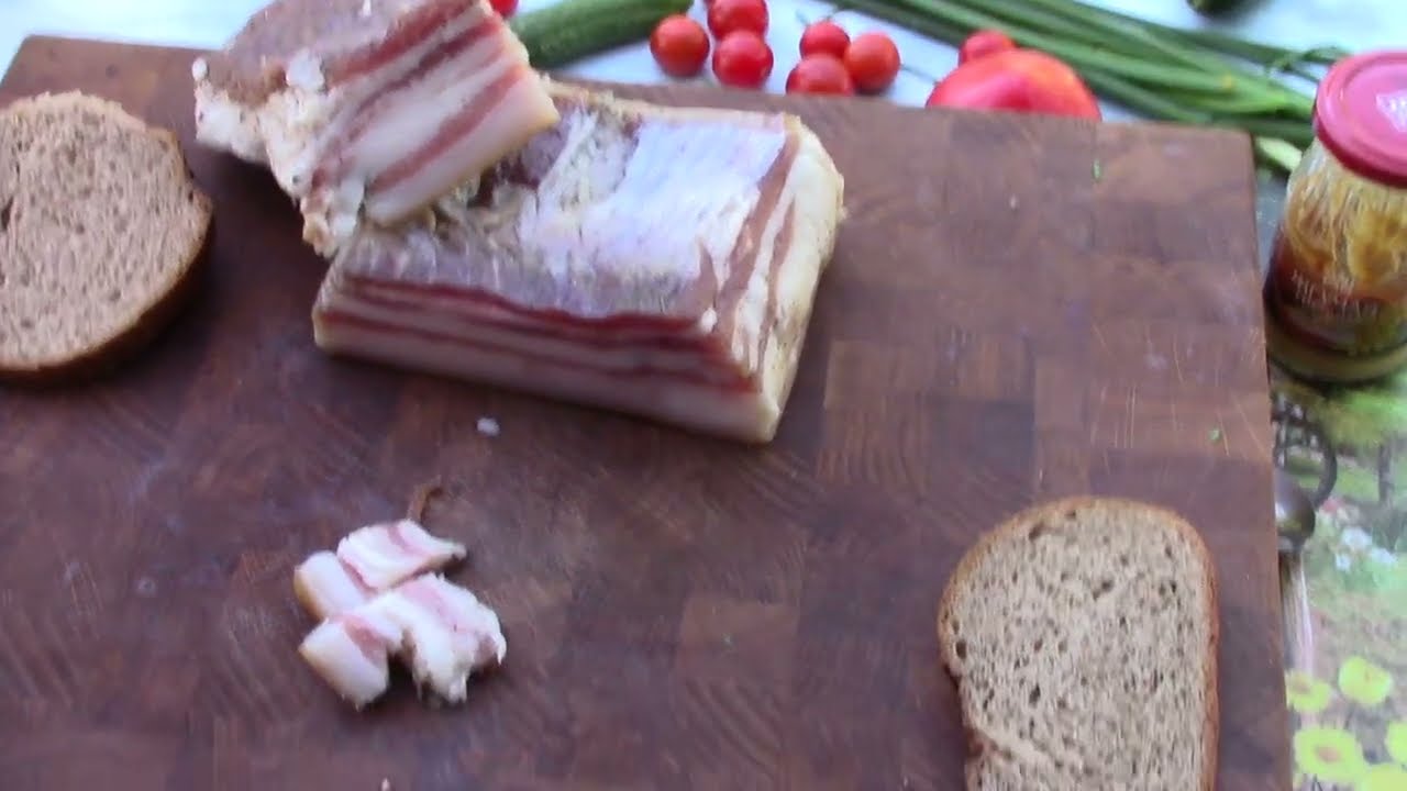 Сало под вакуумом.