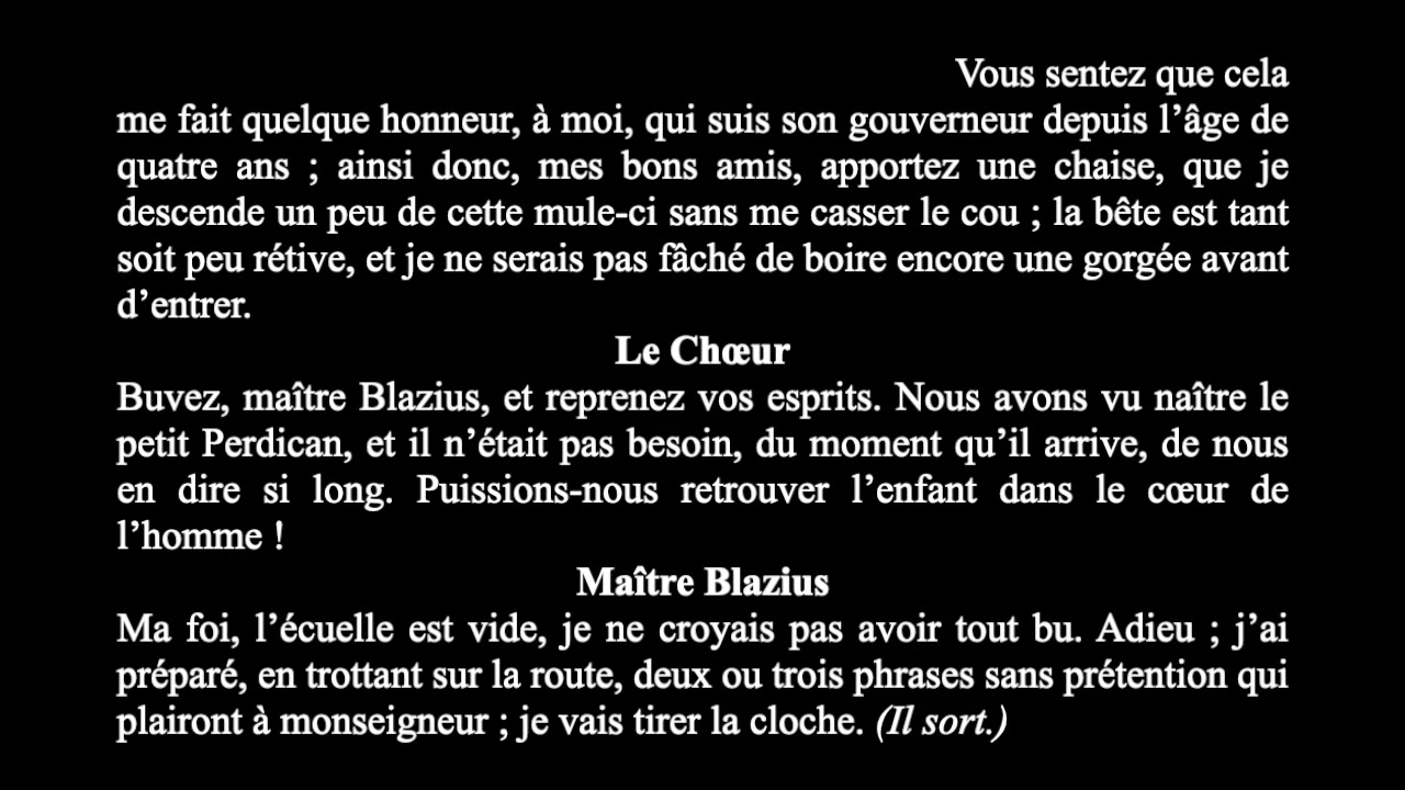 La présentation de Perdican - Musset