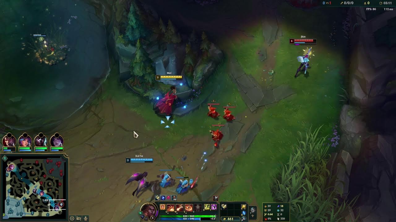 League of Legends Live MEL and LUX support