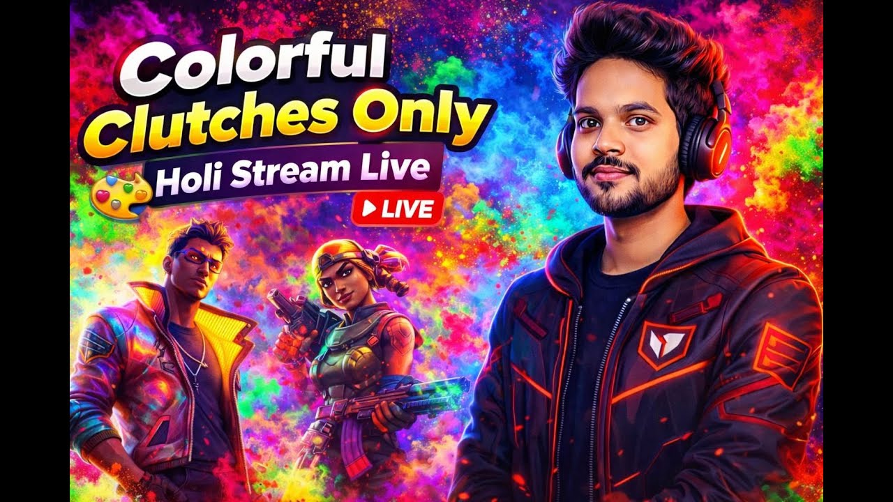 Colorful Clutches Only 🎨🔥 | Holi Stream Live #valorantlive #happyholi #zerugamer