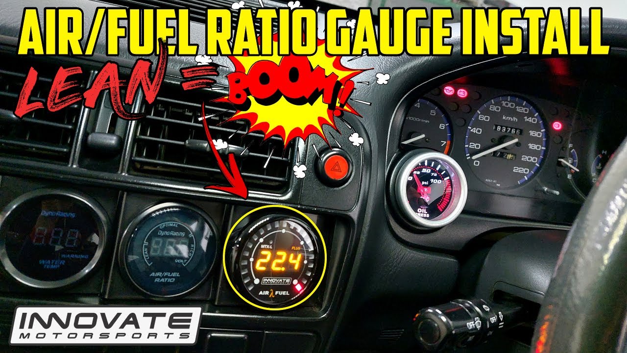 Установка и калибровка широкополосного датчика AFR — Innovate Air/Fuel Ratio | Honda Civic Turbo