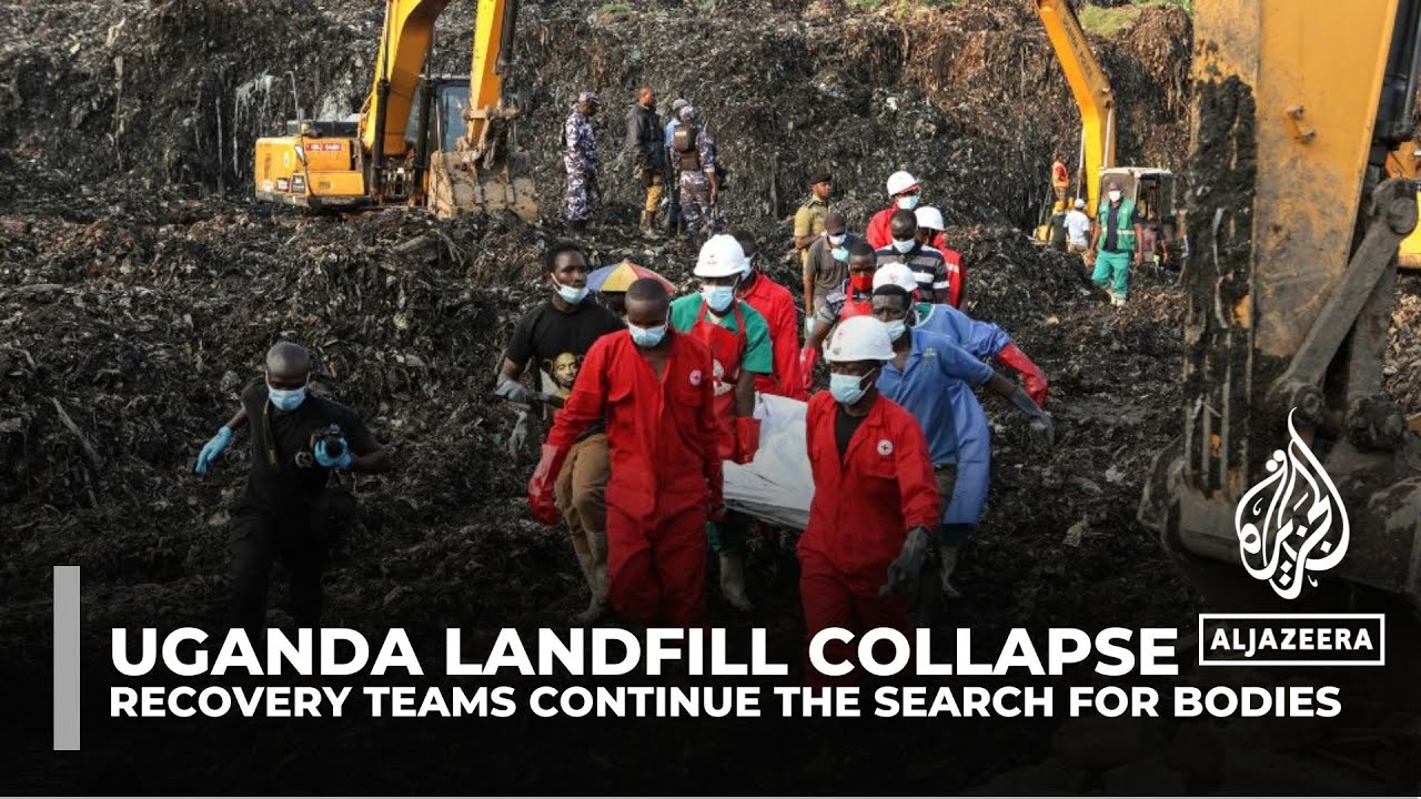 Uganda landfill collapse: Recovery teams continue the search for bodies