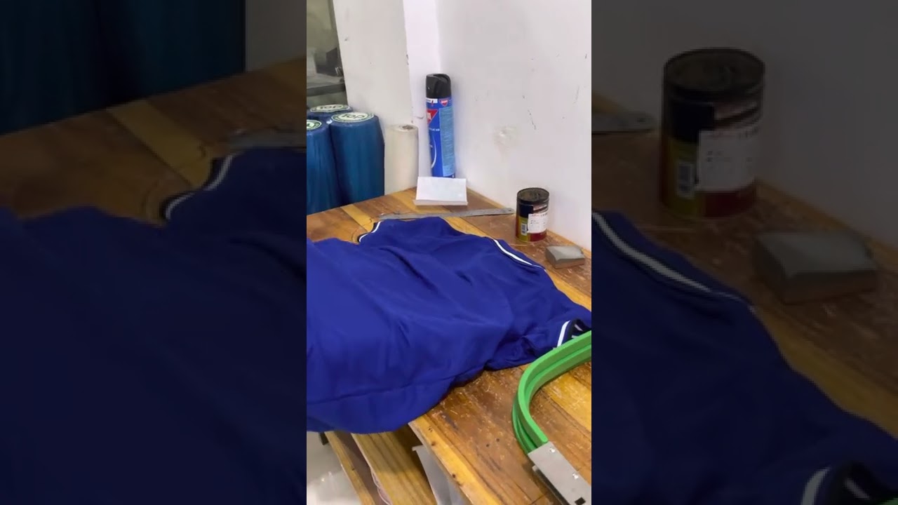 Proses cara bidang pasang Kaos sebelum Ke mesin bordir
