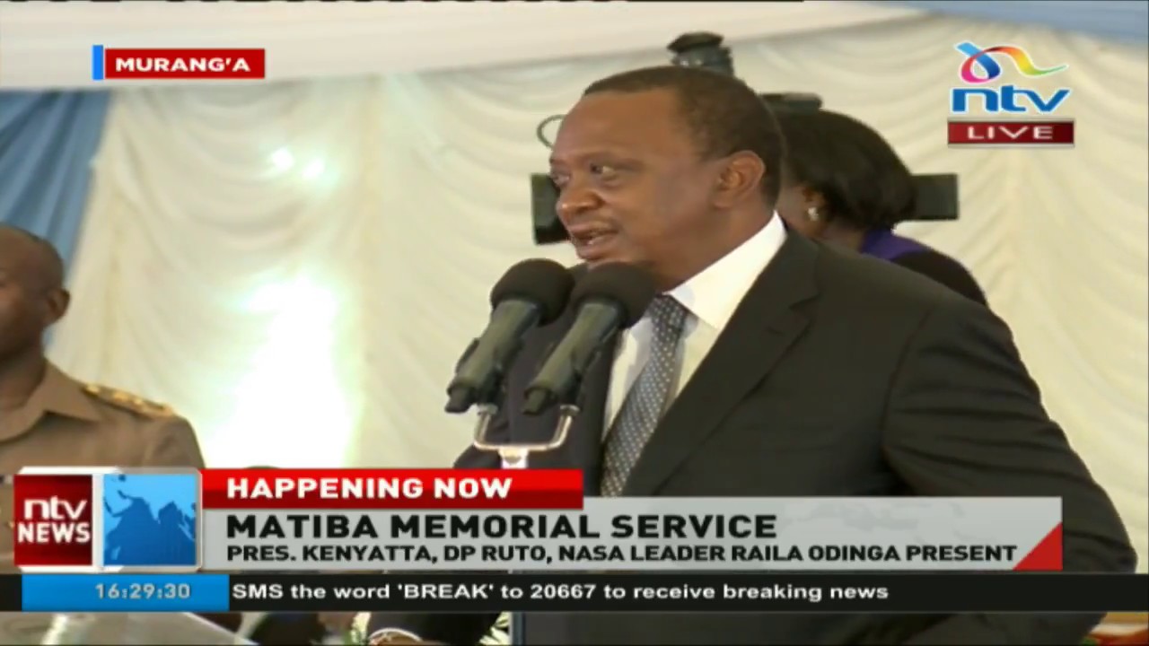 President Uhuru Kenyatta full speech at Kenneth Matiba memorial service