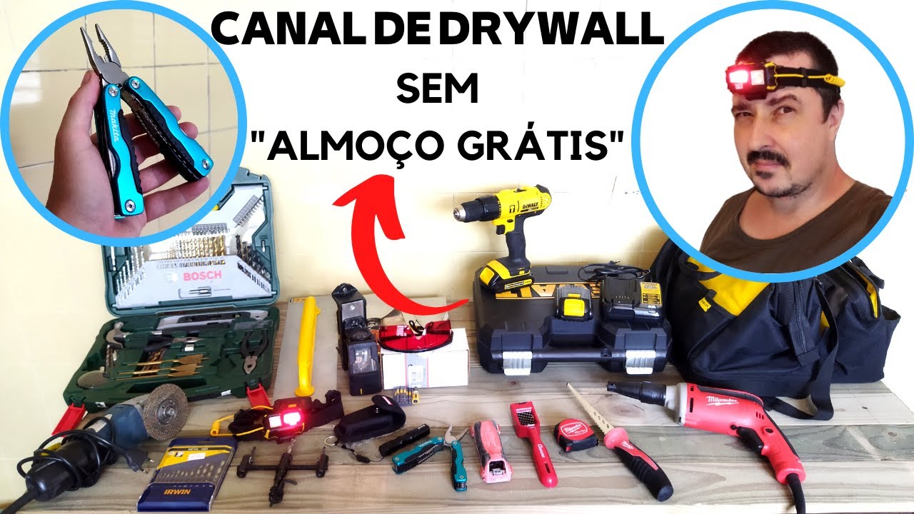 MINHAS NOVAS FERRAMENTAS PARA TRABALHAR COM DRYWALL E OUTROS RAMOS